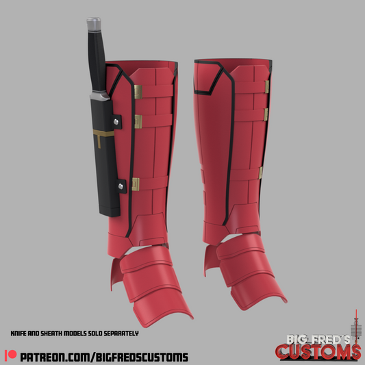 Deadpool Shin Guards (Deadpool and wolverine) STL (Download)