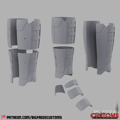 Deadpool Shin Guards (Deadpool and wolverine) STL (Download)