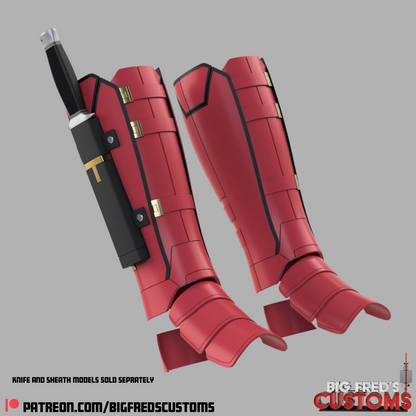 Deadpool Shin Guards (Deadpool and wolverine) STL (Download)