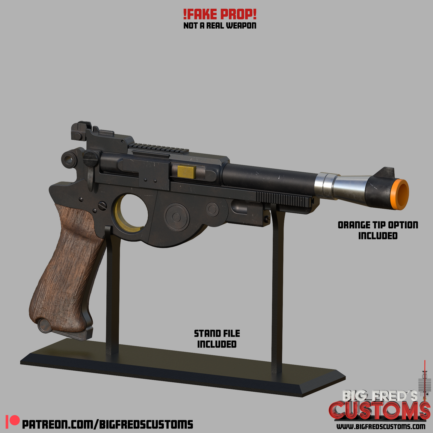 Din Djarin's IB-94 Blaster (The Mandalorian) STL File (Download)