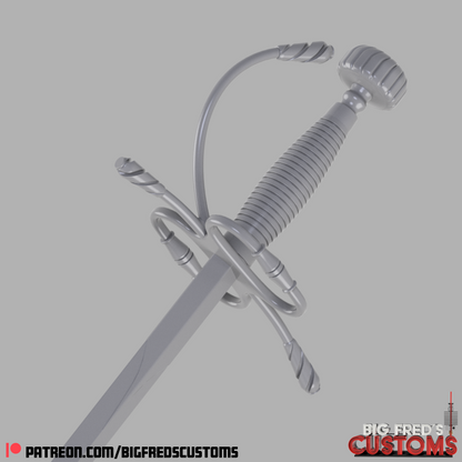 Dread Pirate Roberts Sword (The Princess Bride)STL File (Download)