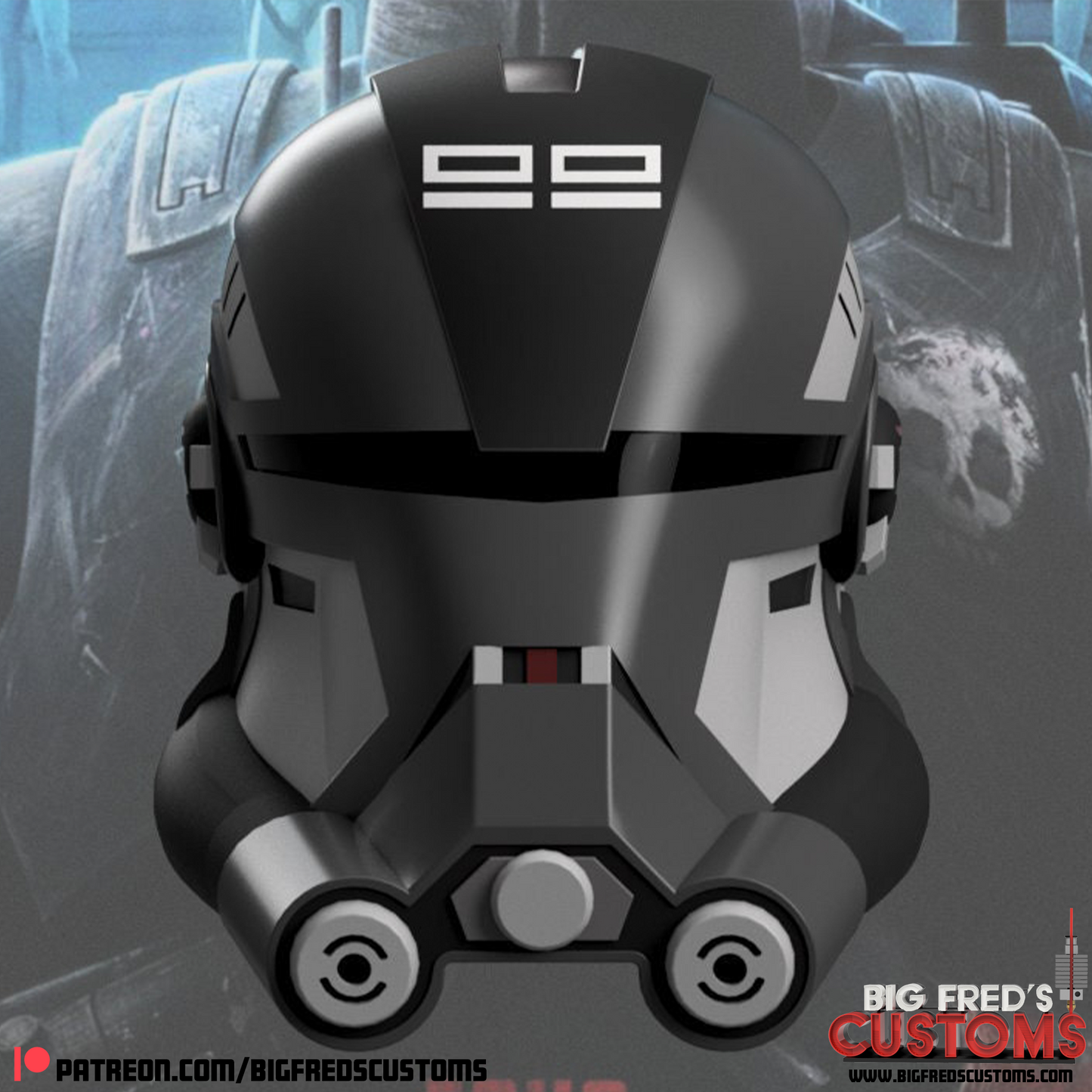 Echo Helmet (The Clone Wars and The Bad Batch) Stl (Download)