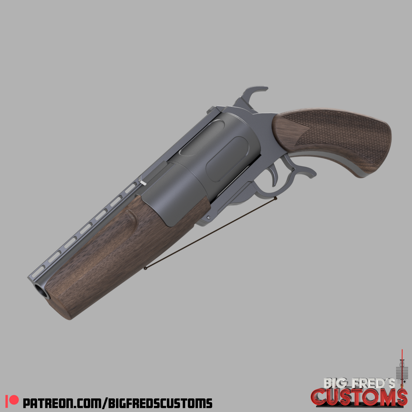 The Ghoul's/ Cooper Howard's Hand Cannon Prop (Fallout) STL (Download)