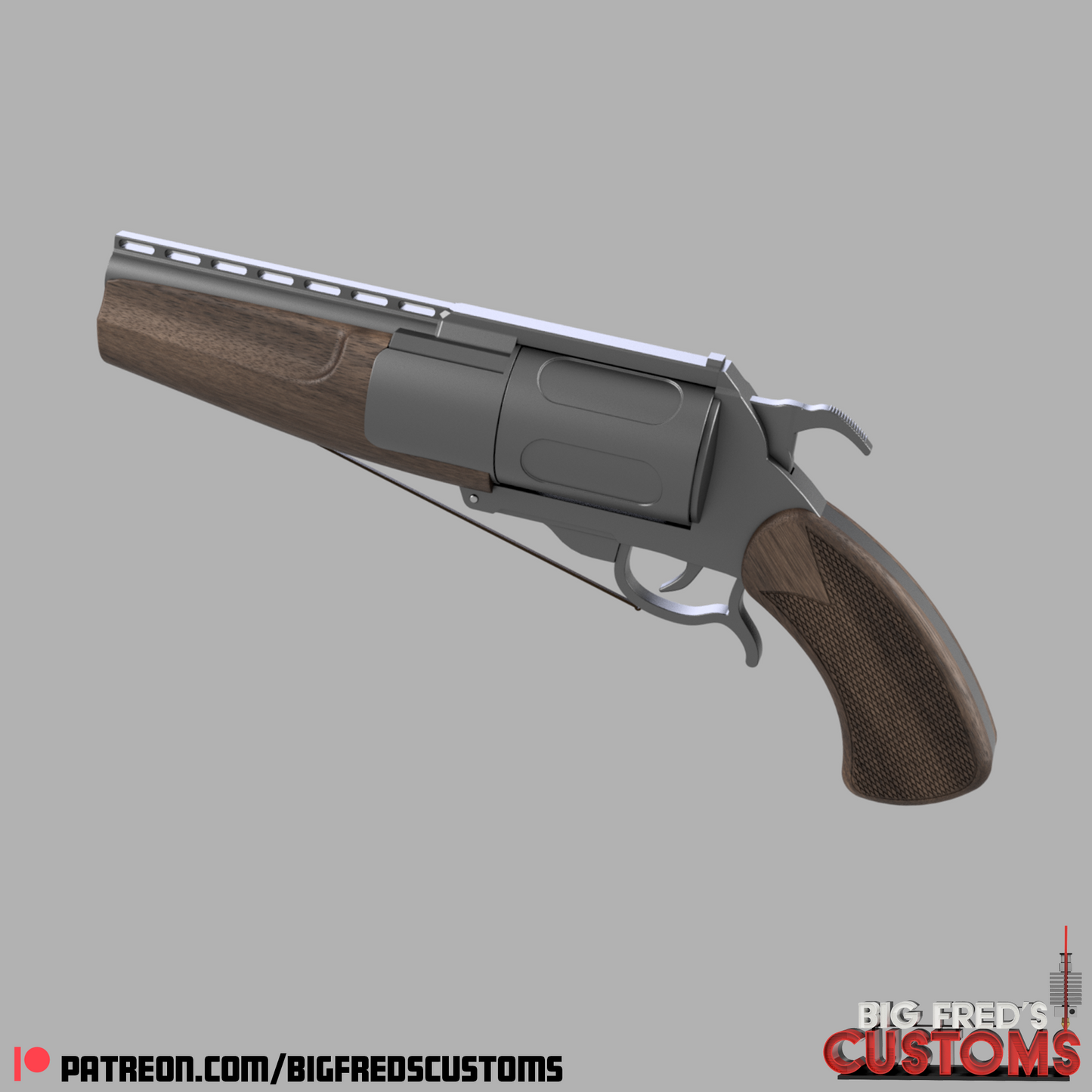 The Ghoul's/ Cooper Howard's Hand Cannon Prop (Fallout) STL (Download)