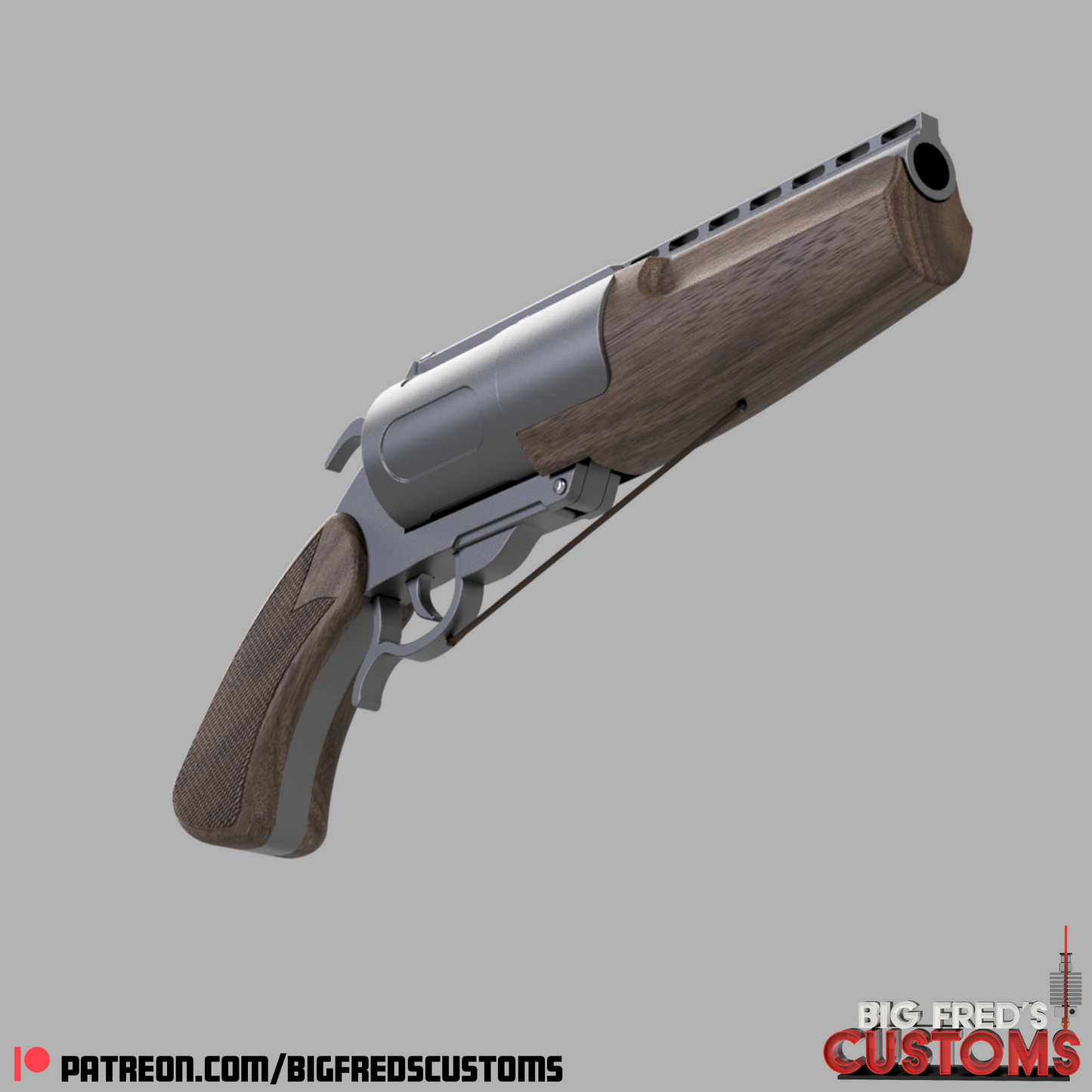 The Ghoul's/ Cooper Howard's Hand Cannon Prop (Fallout) STL (Download)