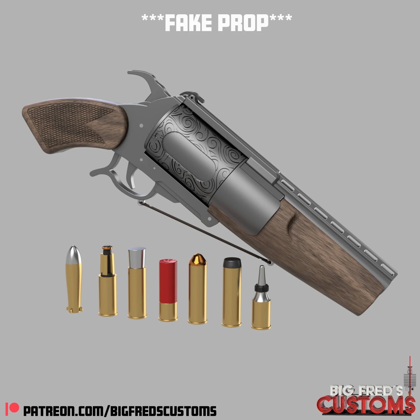 The Ghoul's/ Cooper Howard's Hand Cannon Prop (Fallout) STL (Download)