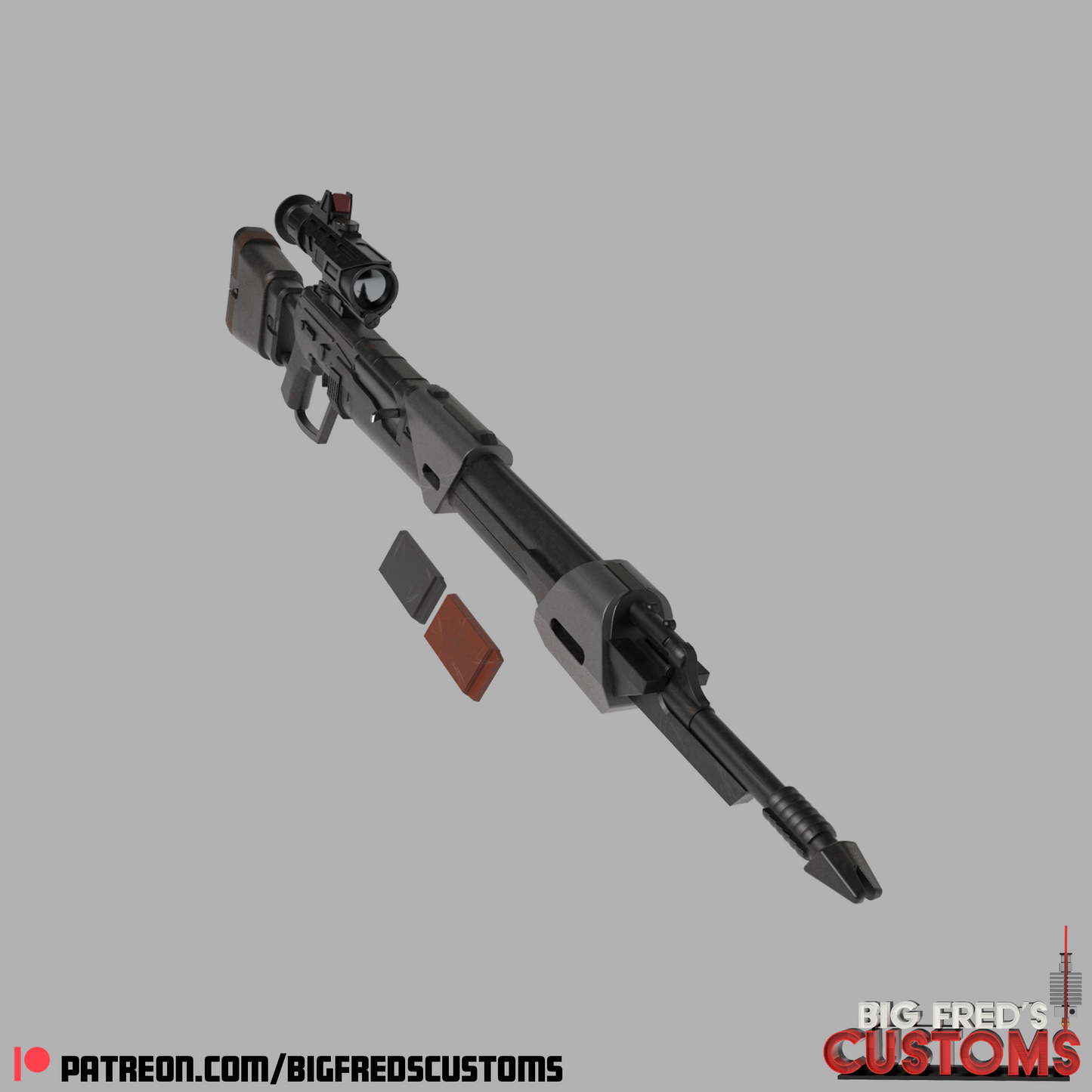 Fennec Shand Blaster (The Mandalorian) Stl File (Download)