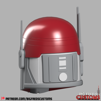 Gar Saxon Imperial Commando Helmet (The Clone Wars) STL File (Download)