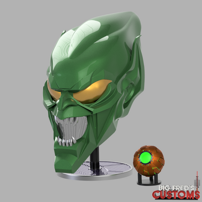 Green Goblin Helmet w/ Pumpkin Bomb (Spider-Man Raimi and No Way home) STL (Download)