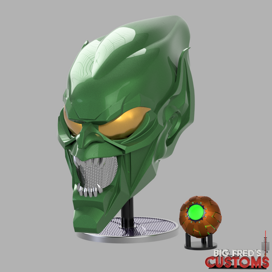 Green Goblin Helmet w/ Pumpkin Bomb (Spider-Man Raimi and No Way home) STL (Download)