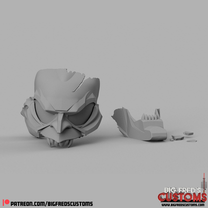 Green Goblin Helmet Broken  (Spider-Man Raimi and No Way home) STL (Download)