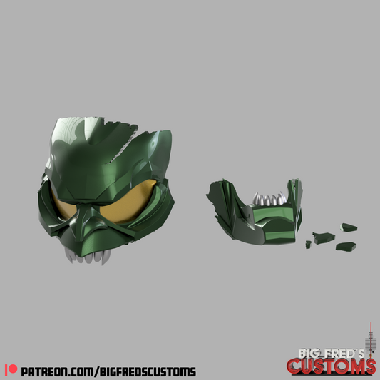 Green Goblin Helmet Broken  (Spider-Man Raimi and No Way home) STL (Download)