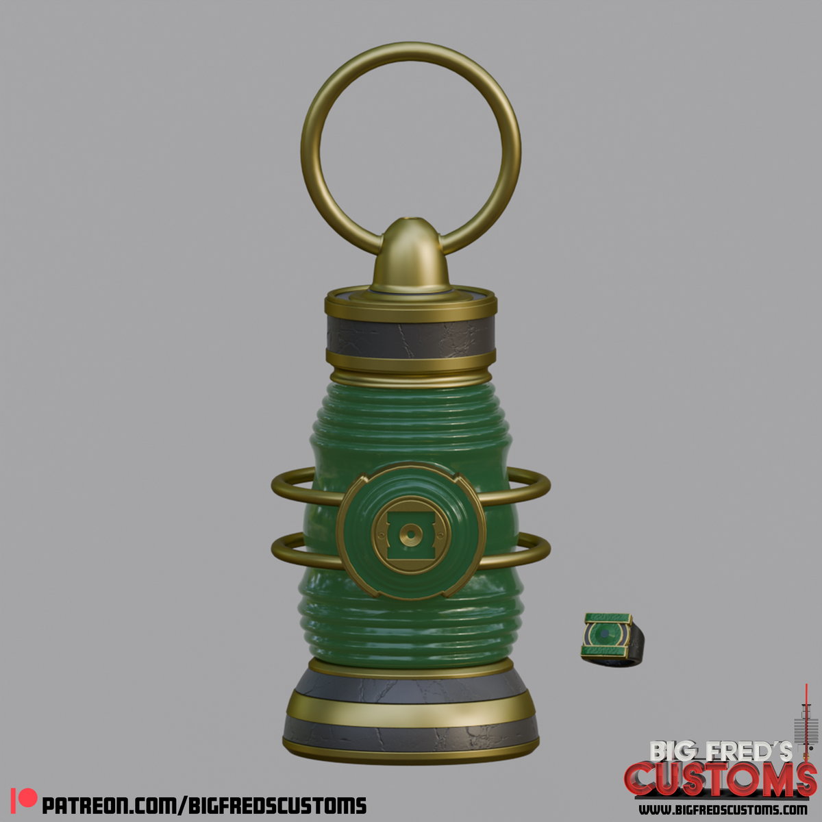 Hal Jordan's Green Lantern and Ring Stl File (Download)