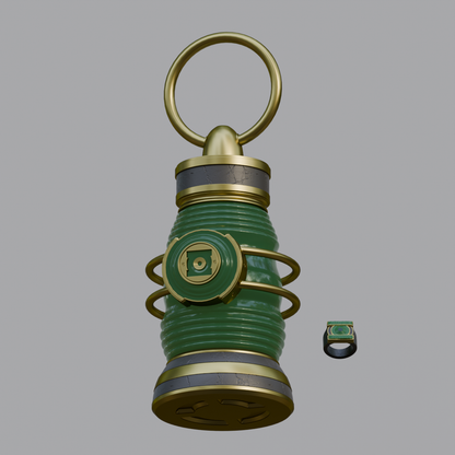 Hal Jordan's Green Lantern and Ring Stl File (Download)