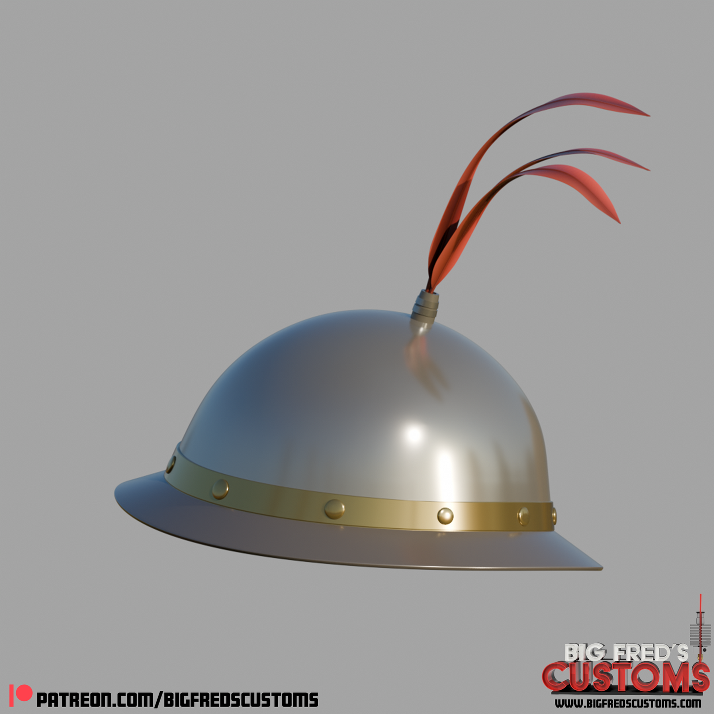 Medieval Kettle Helmet STL File