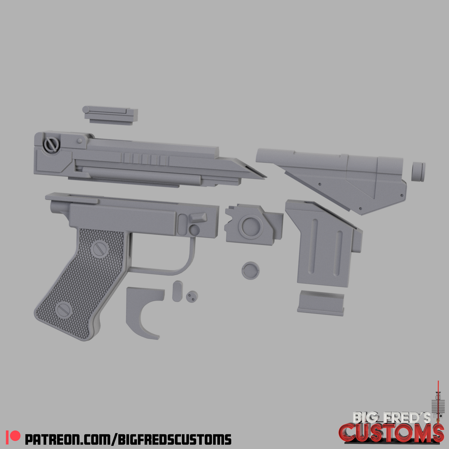 Imperial Super Commando Blaster (Beskar Stormtrooper) Stl (Download)
