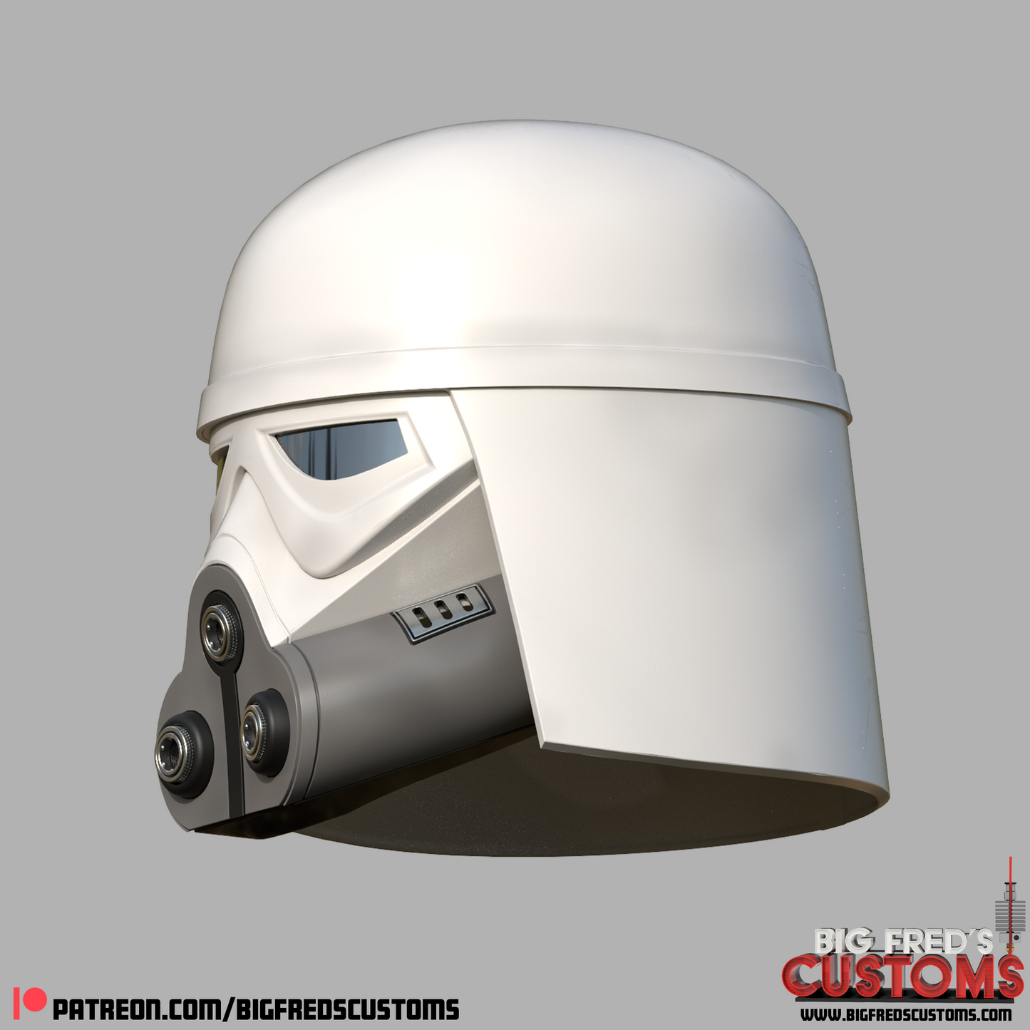 Imperial Remnant Snow Trooper Helmet (The Mandalorian and Grogu) STL File (Download)
