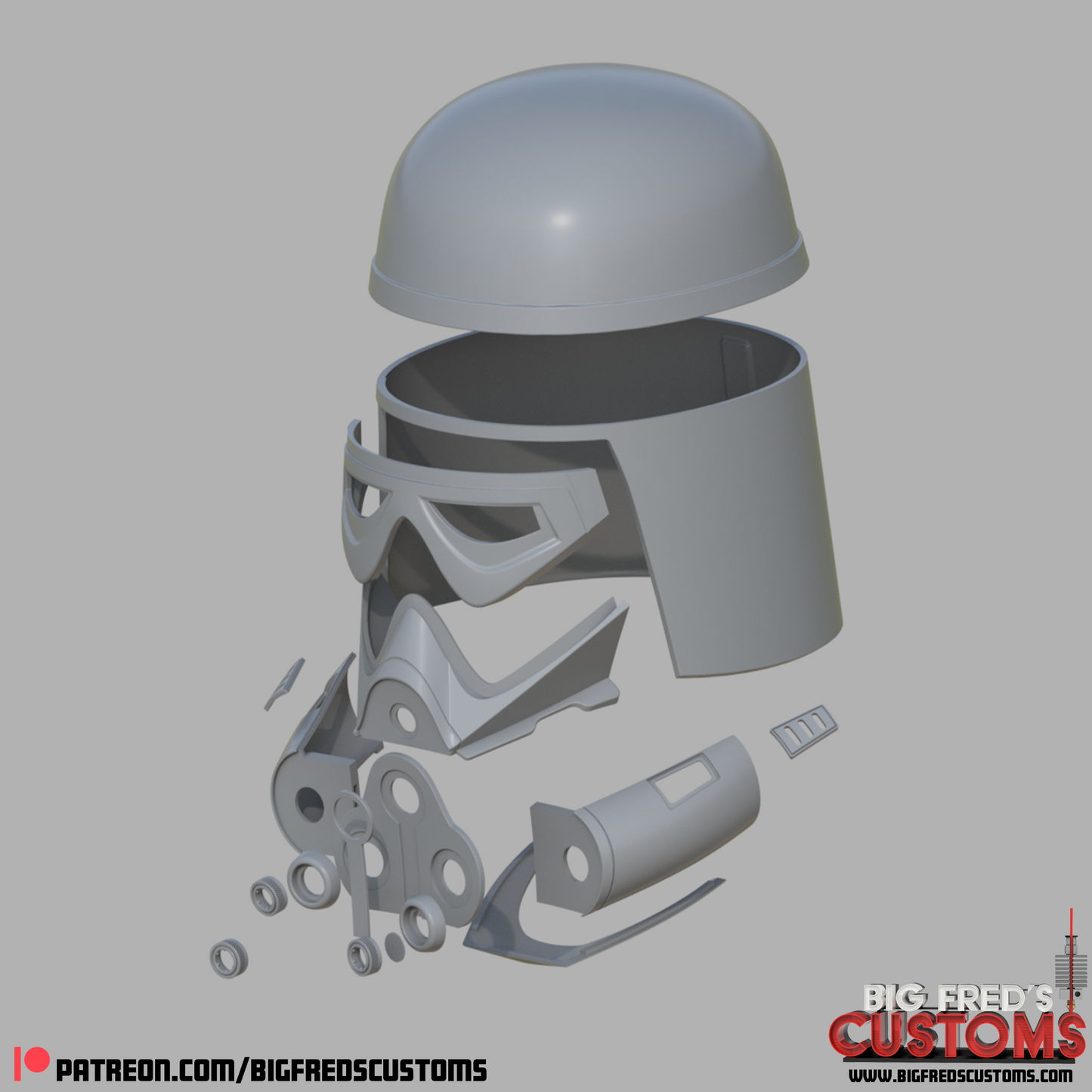 Imperial Remnant Snow Trooper Helmet (The Mandalorian and Grogu) STL File (Download)