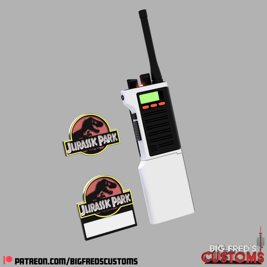 Jurassic Park Style Walkie Talkie (Original JP Movie) STL (Download)
