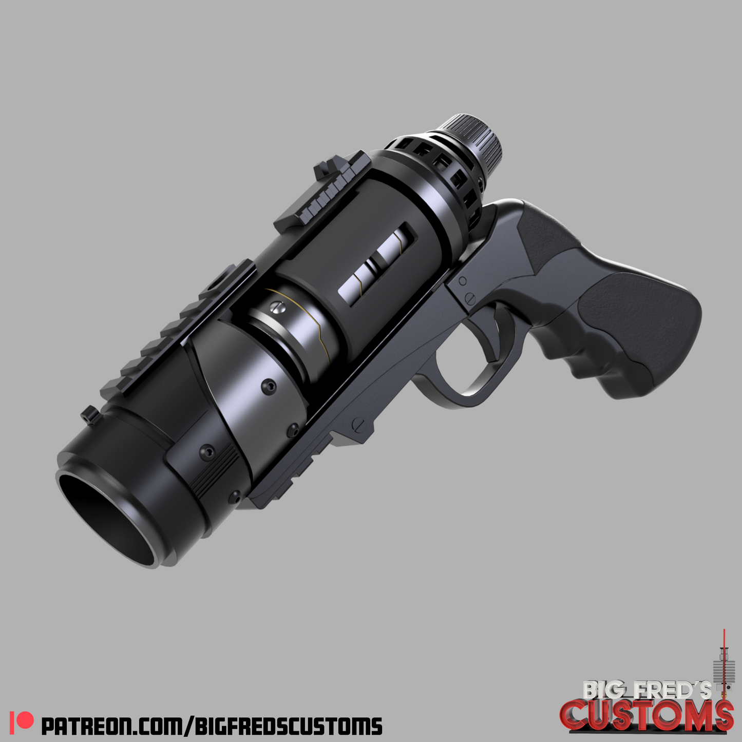 The Batman sticky bomb launcher with belt canister STL (Download) Files
