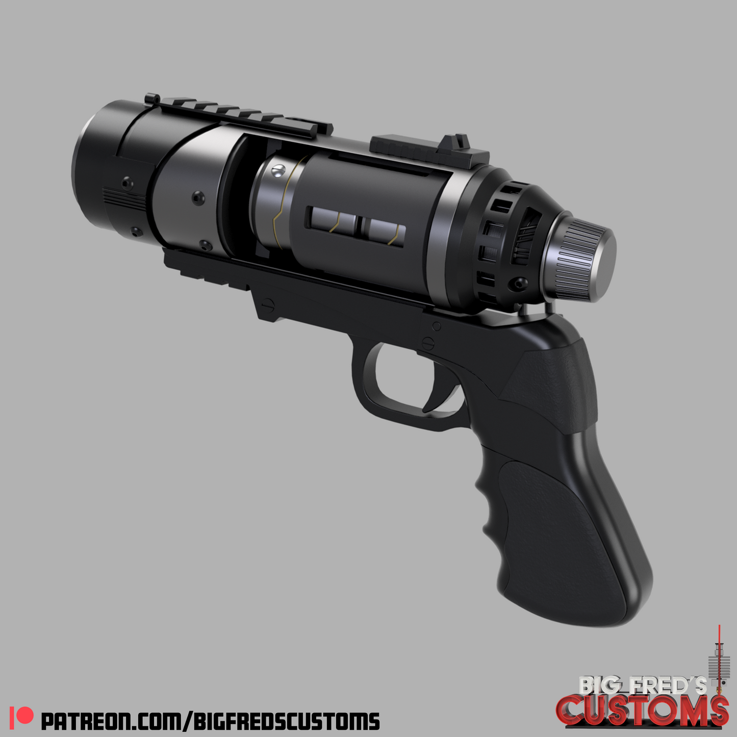The Batman sticky bomb launcher with belt canister STL (Download) Files