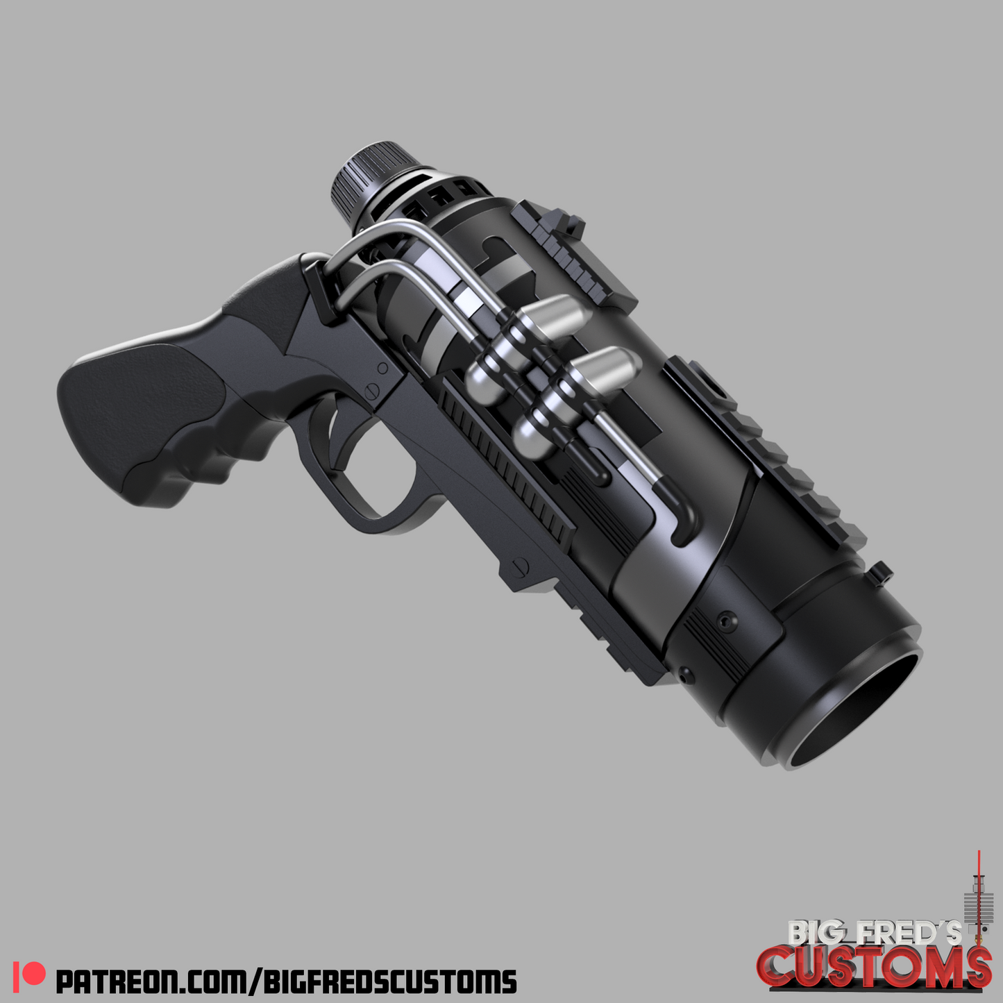 The Batman sticky bomb launcher with belt canister STL (Download) Files
