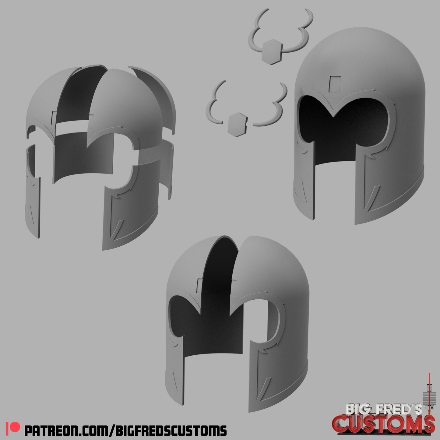 Magneto Helmet (X-Men 97) STL (Download)
