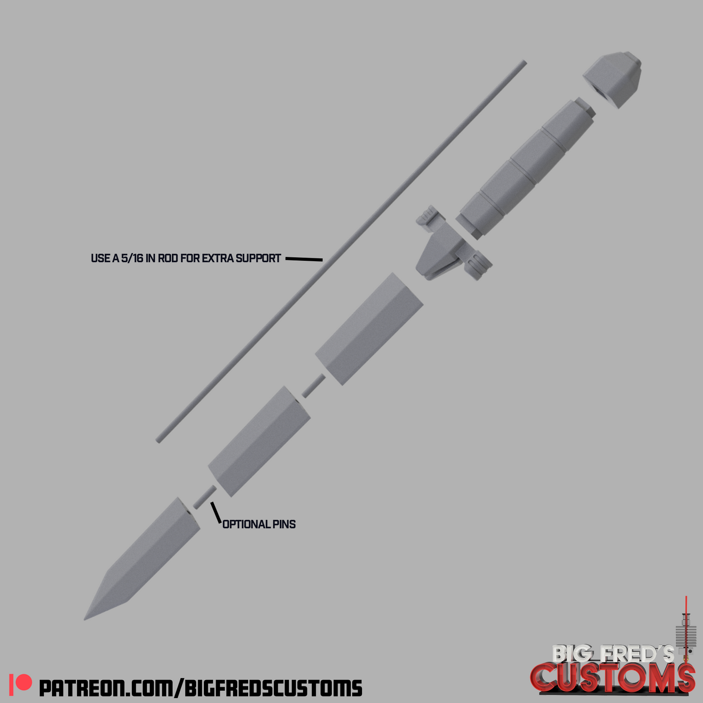 The Mandalorian Arena Sword (The Mandalorian and Grogu) STL File (Download)