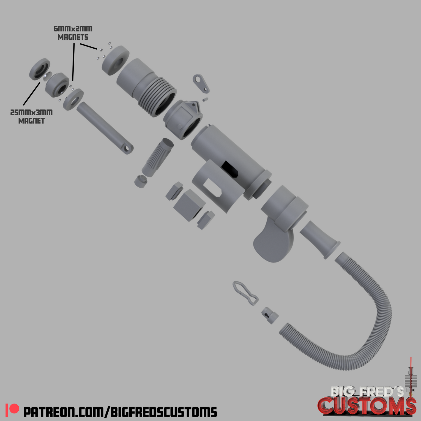 Luke Skywalker's Rebel Grapple Gun ( Empire Strikes Back) STL File (Download)