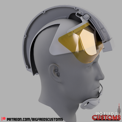 Luke Skywalker Rebel Pilot Helmet (Red Five) Stl (Downlad)