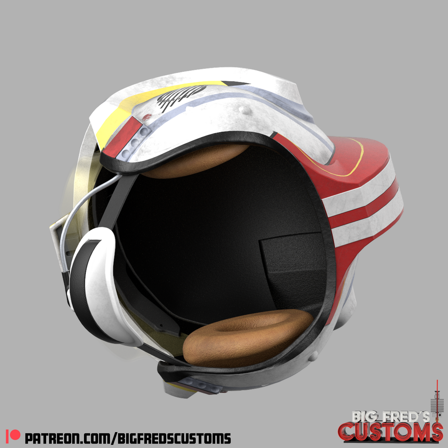 Luke Skywalker Rebel Pilot Helmet (Red Five) Stl (Downlad)