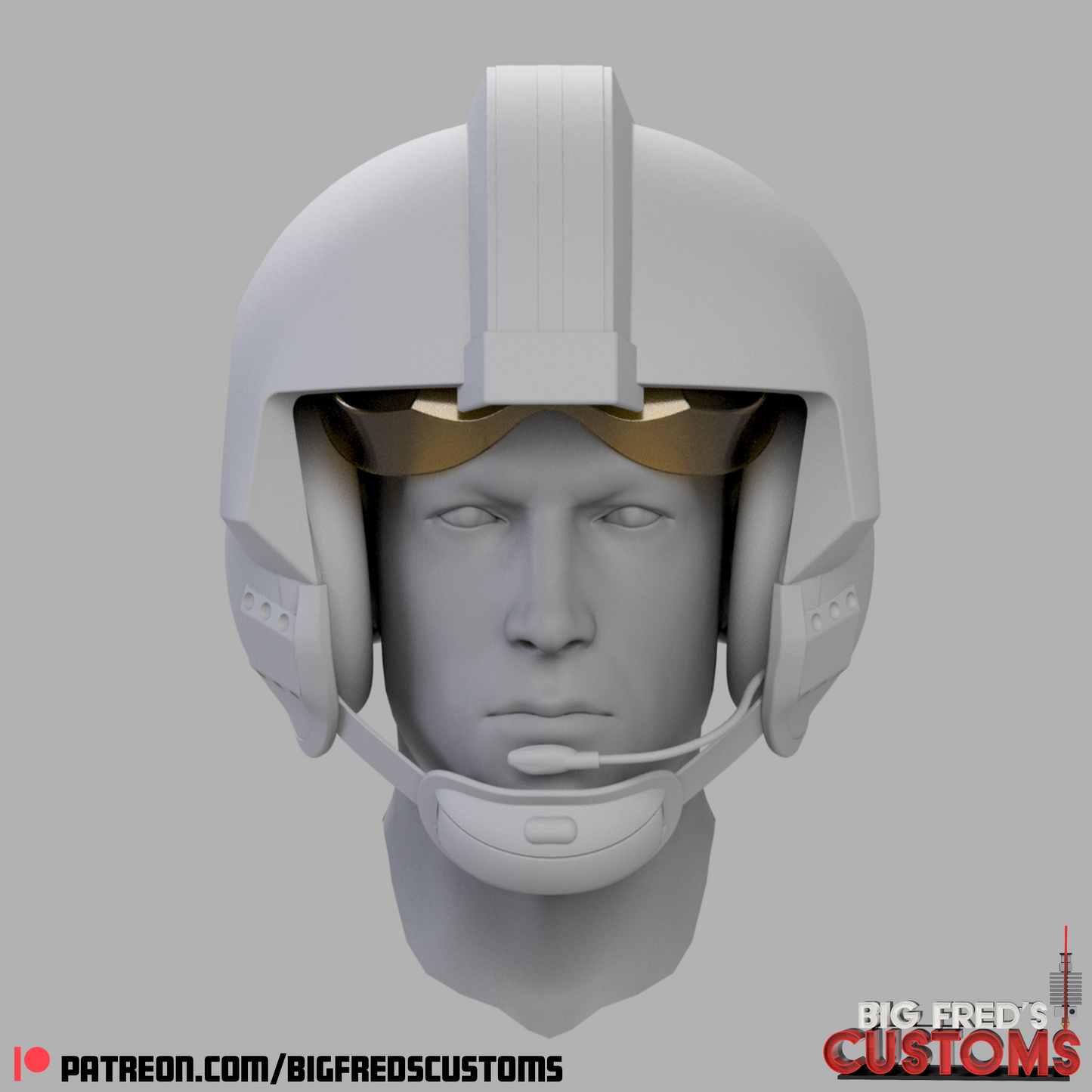 Luke Skywalker Rebel Pilot Helmet (Red Five) Stl (Downlad)