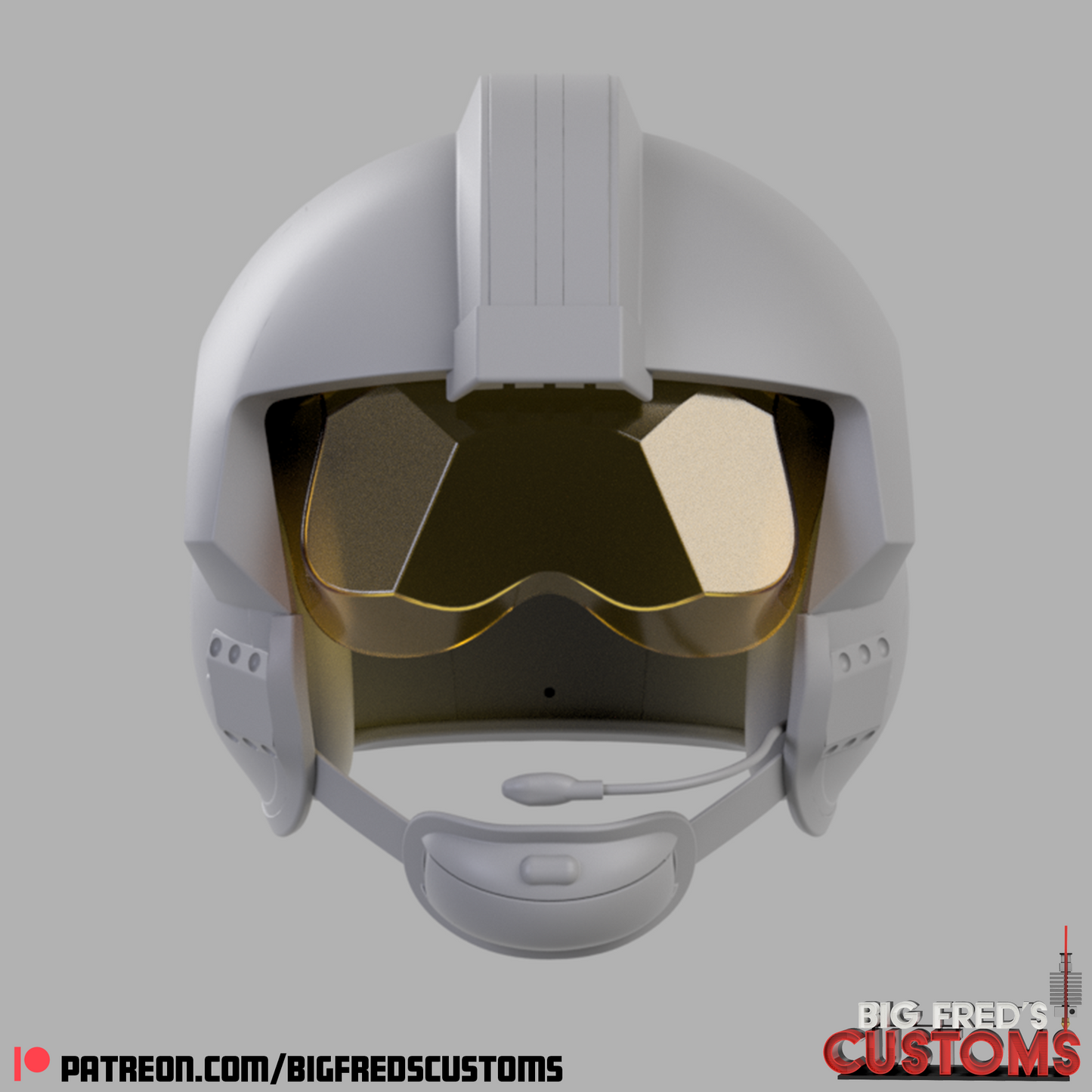 Luke Skywalker Rebel Pilot Helmet (Red Five) Stl (Downlad)