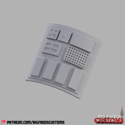 Luke Skywalker/ Rebel Pilot Chest Box and Greeblies (A New Hope)