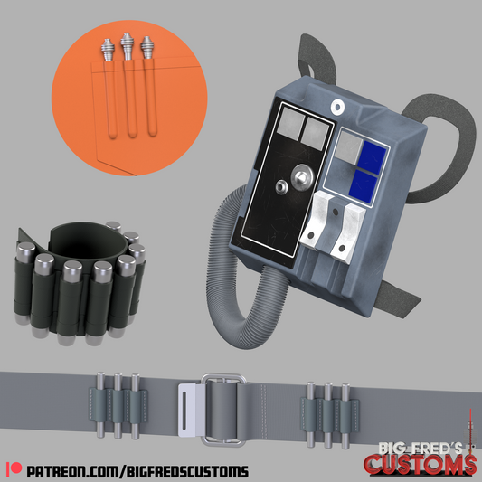 Luke Skywalker/ Rebel Pilot Chest Box and Greeblies (A New Hope)