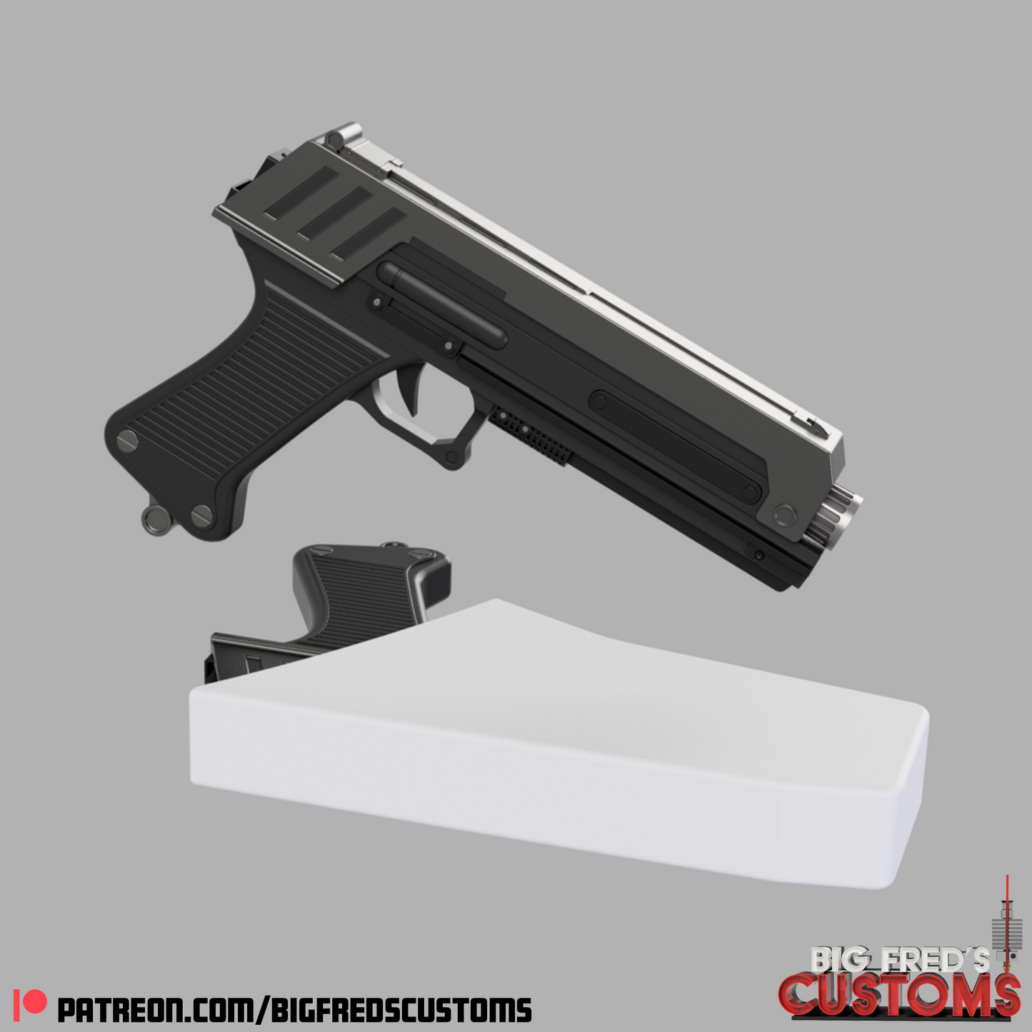 DC-17 Blaster- Live Action (Ahskoa/Rex) STL (Download)
