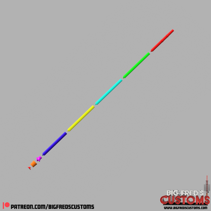 Royal Guard Staff (Red Guard in Rotj) Star Wars Stl (Download)