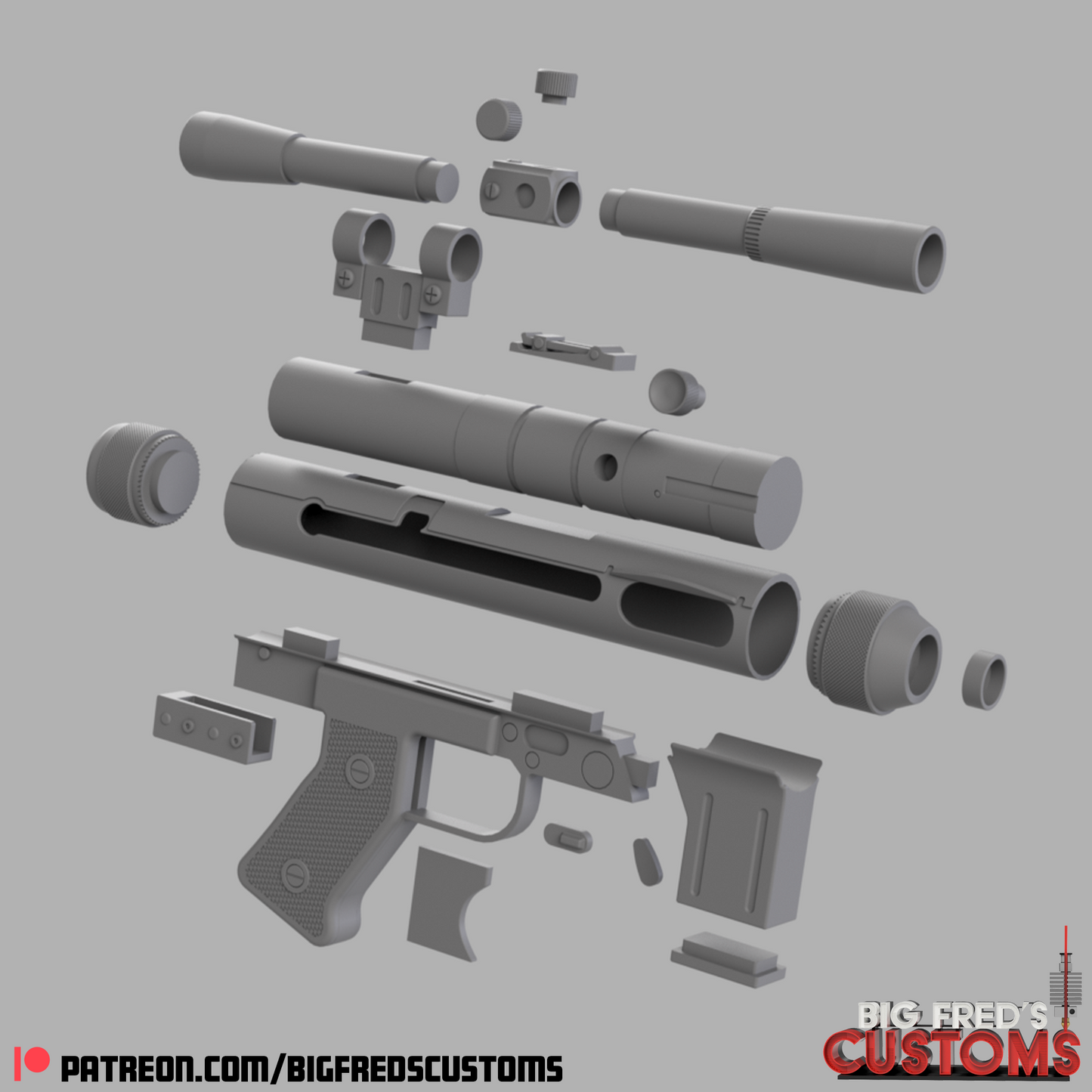 SE-14R Blaster (Stormtrooper/ Death Trooper) STL (Download)&nbsp;
