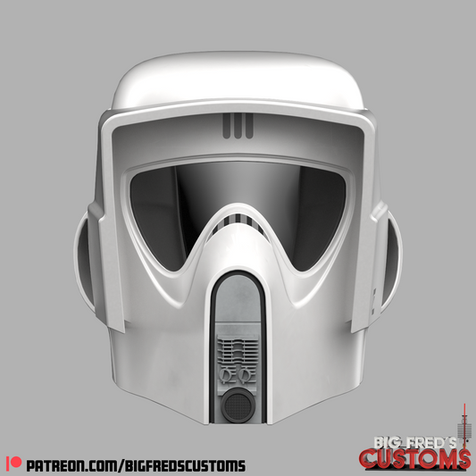 Imperial Biker Scout Trooper Helmet (Star Wars) STL (Download)