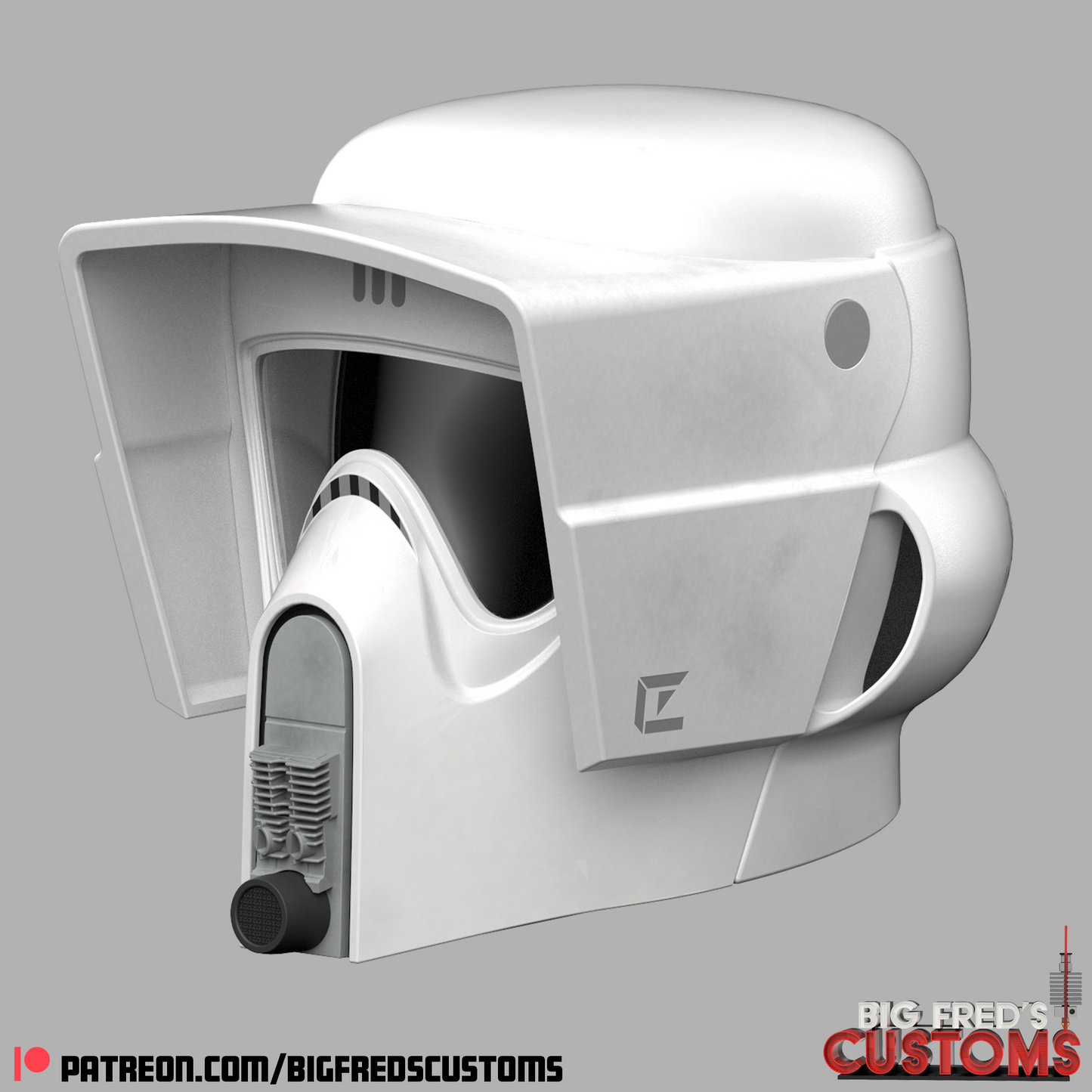 Imperial Biker Scout Trooper Helmet (Star Wars) STL (Download)