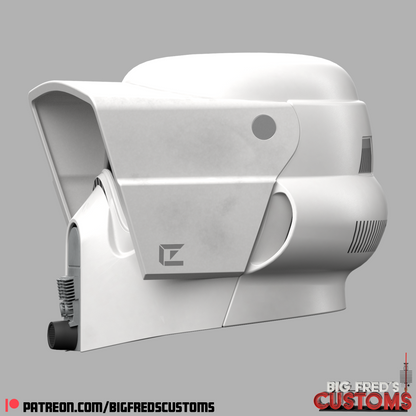 Imperial Biker Scout Trooper Helmet (Star Wars) STL (Download)