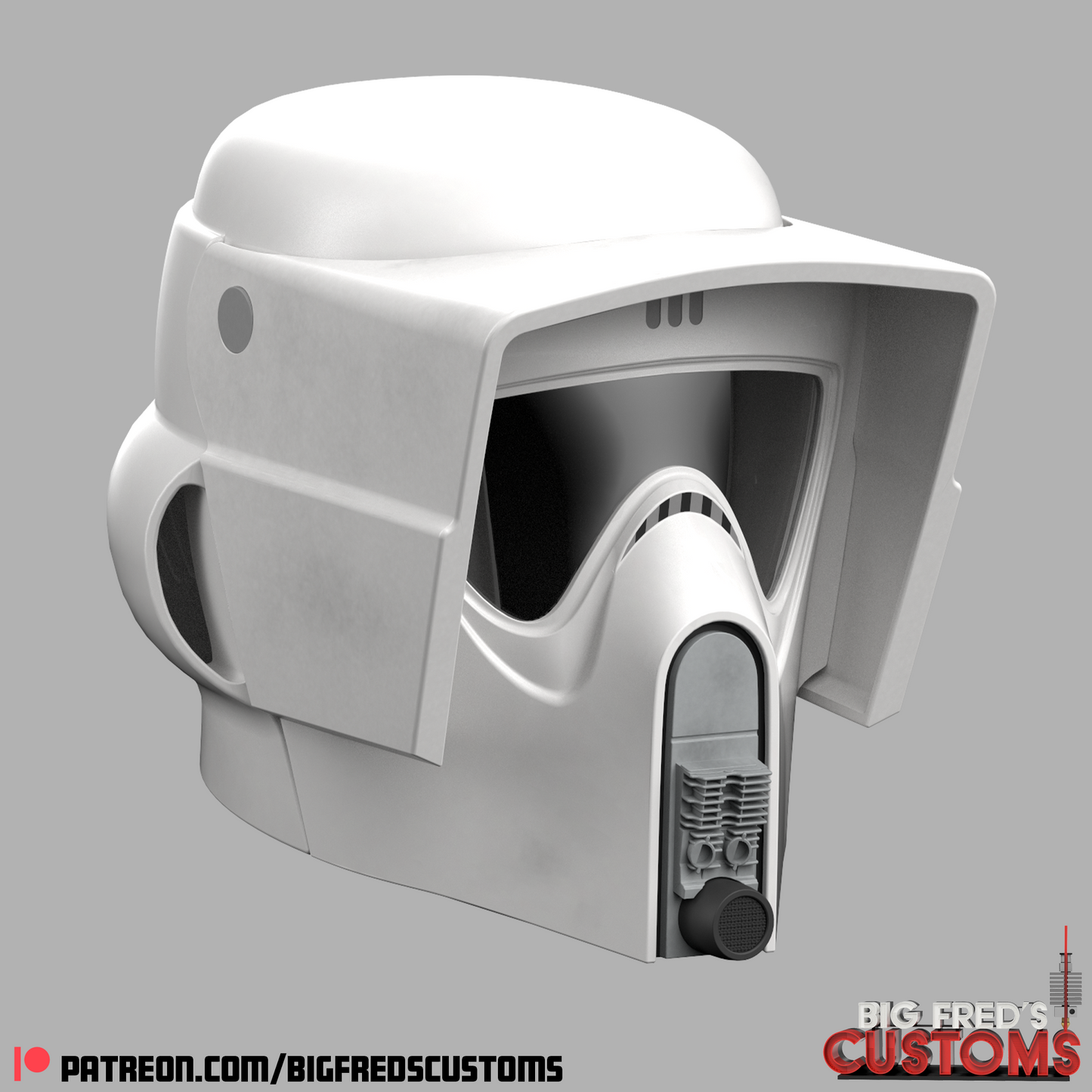 Imperial Biker Scout Trooper Helmet (Star Wars) STL (Download)