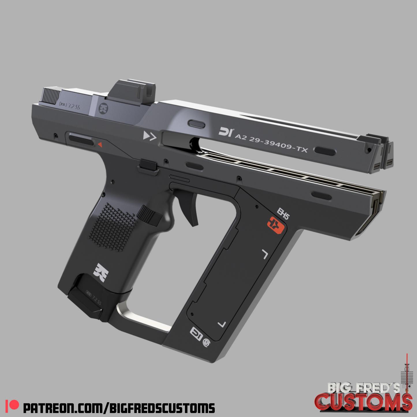Magnum Blaster (The Creator Movie) STL (Download)