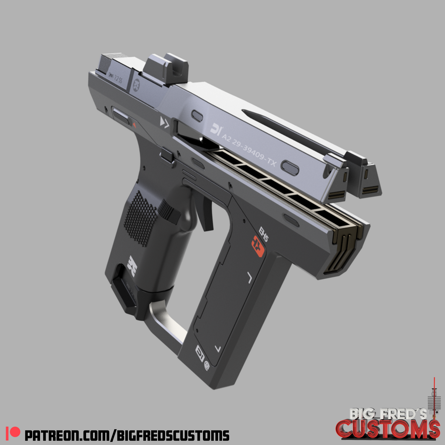 Magnum Blaster (The Creator Movie) STL (Download)