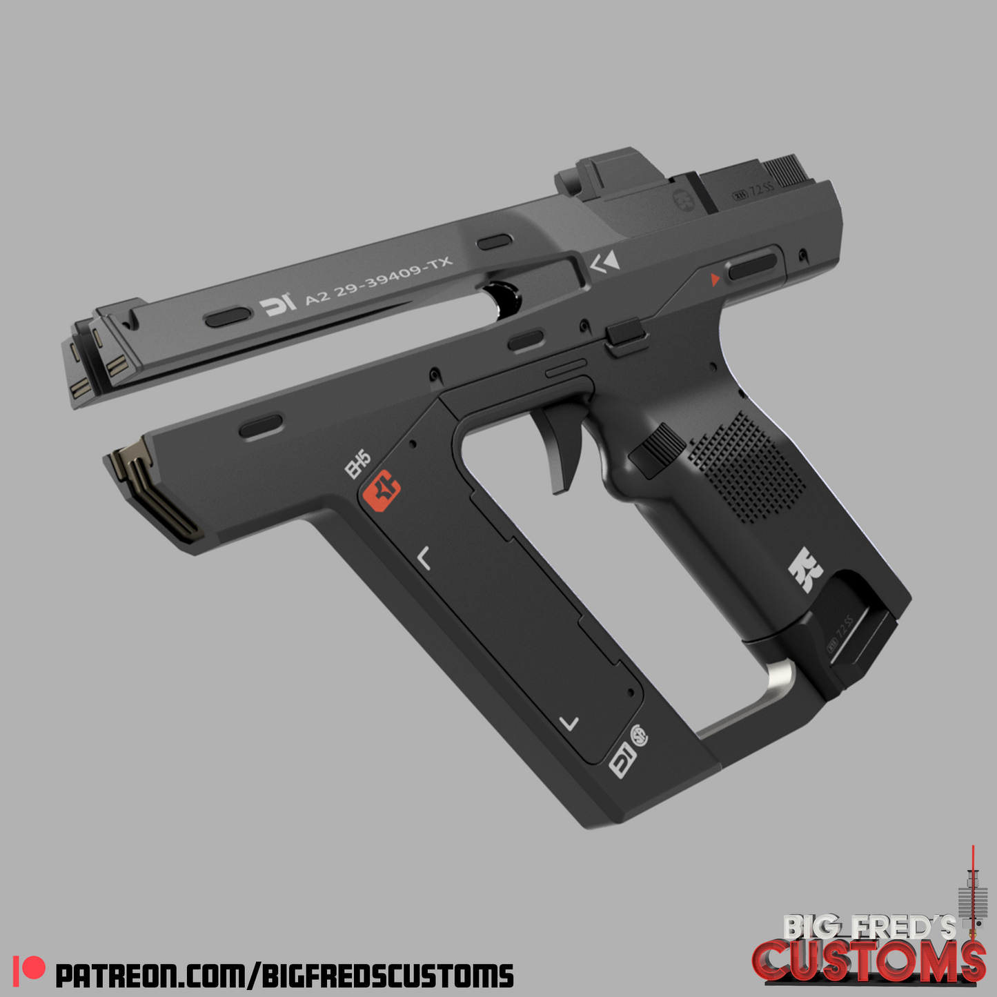 Magnum Blaster (The Creator Movie) STL (Download)