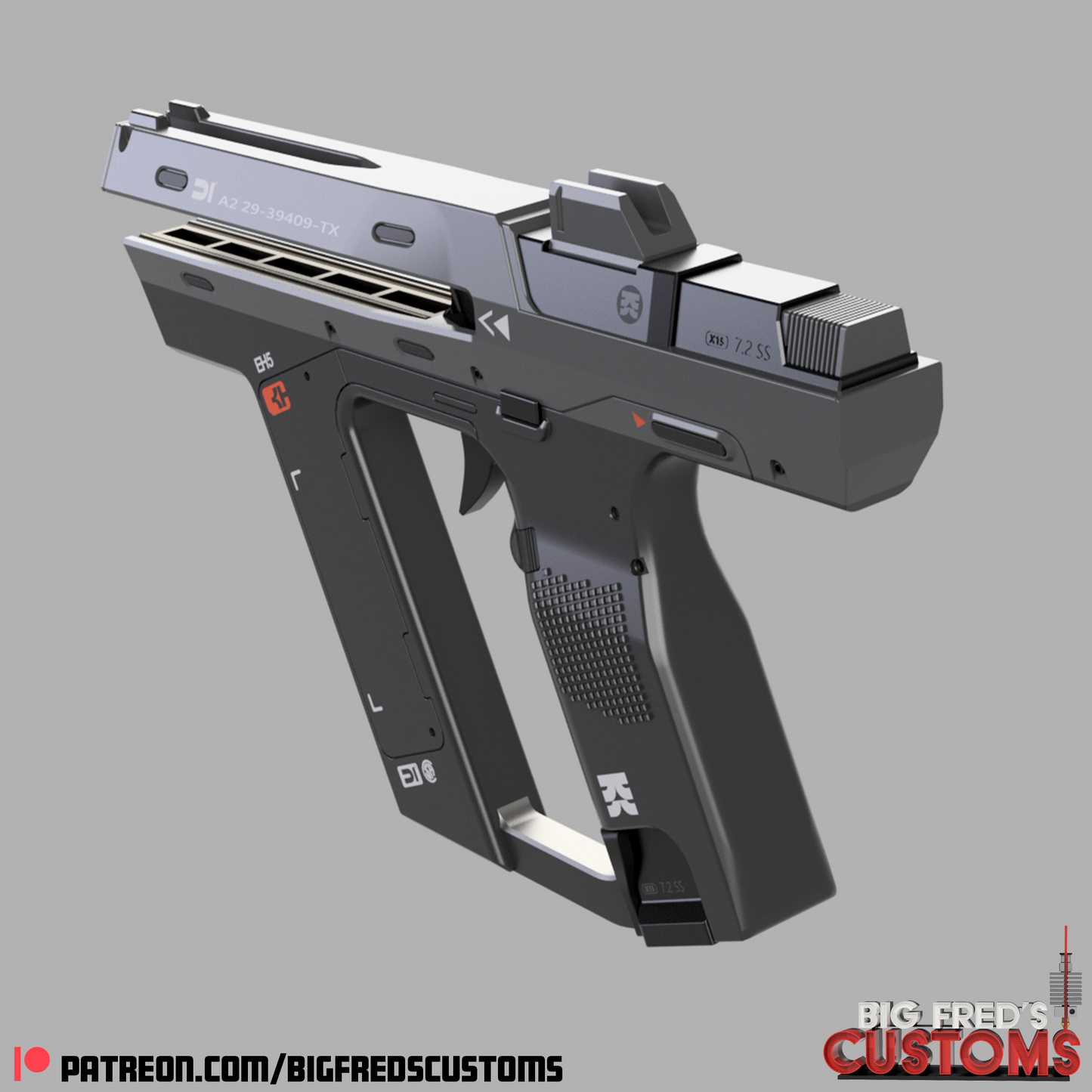 Magnum Blaster (The Creator Movie) STL (Download)