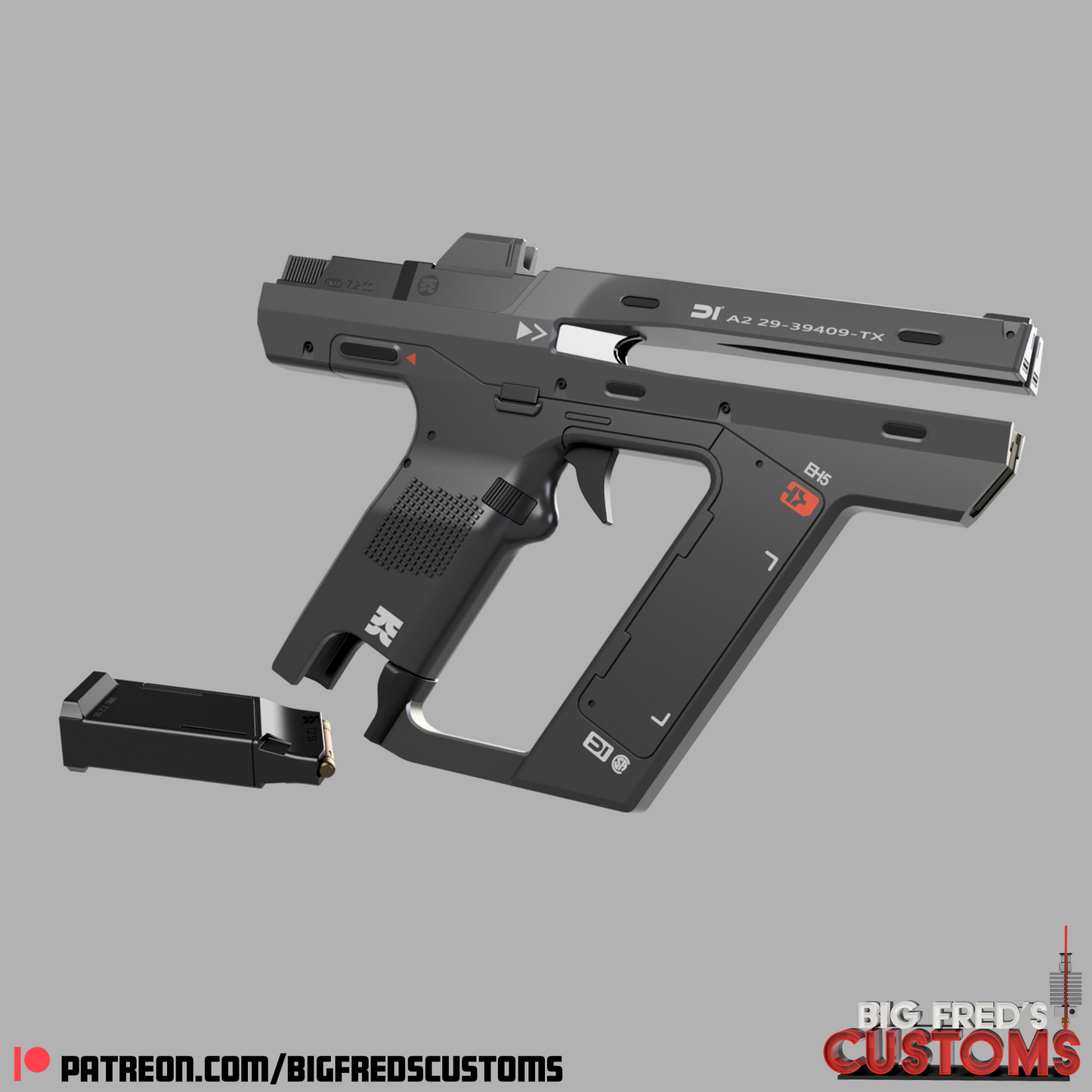 Magnum Blaster (The Creator Movie) STL (Download)