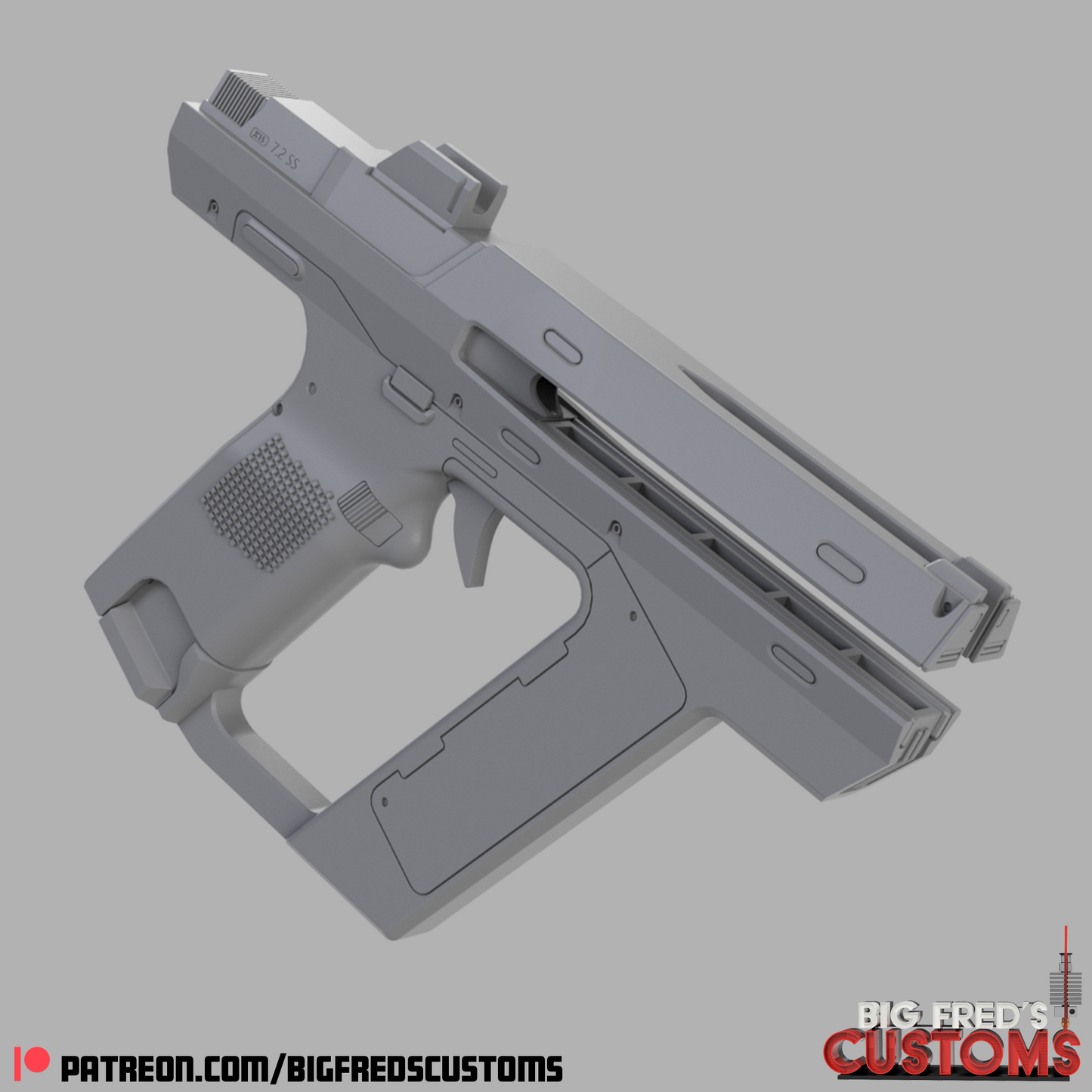 Magnum Blaster (The Creator Movie) STL (Download)