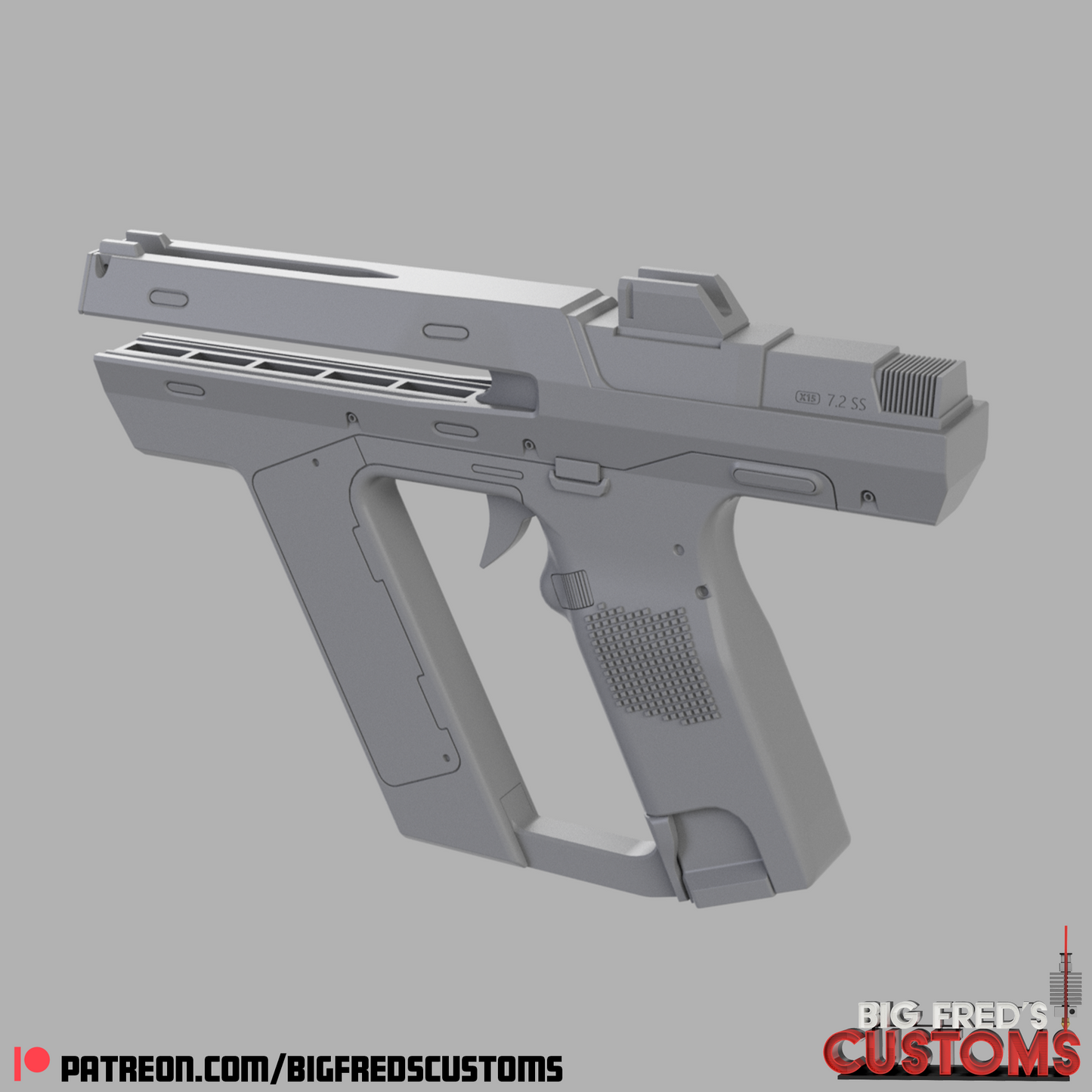 Magnum Blaster (The Creator Movie) STL (Download)
