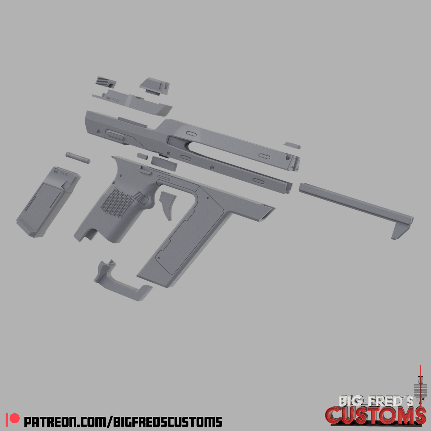Magnum Blaster (The Creator Movie) STL (Download)